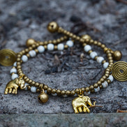 Boho Brass Elephant Bracelets